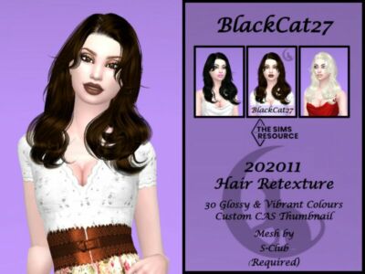 S-Club 202011 Hair Retexture (Mesh Needed) By Blackcat27 Sims 4 CC