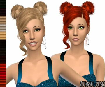 S-Club LL Hair 02 Lucia II Retexture (Mesh Needed) By Atomic-Sims Sims 4 CC