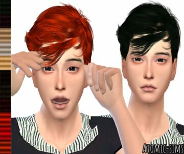 S-Club LL Hair 112022 Men’S Short Hair (Jack) Retexture (Mesh Needed) By Atomic-Sims Sims 4 CC