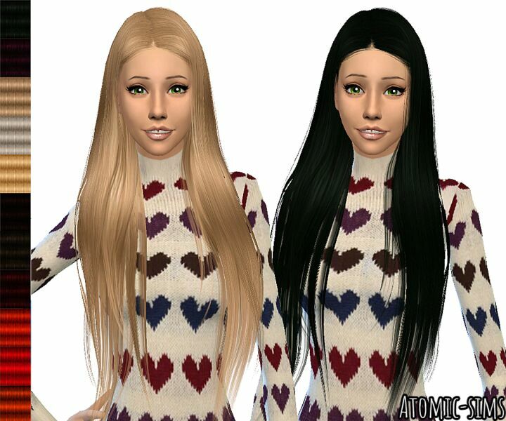 S-Club WM Hair 202105 (Hairstyle 05) Retexture By Atomic-Sims Sims 4 CC