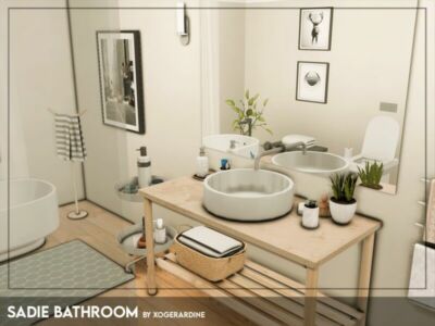 Sadie Bathroom (TSR Only CC) By Xogerardine Sims 4 CC