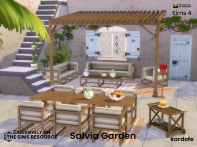 Salvia Garden By Kardofe Sims 4 CC