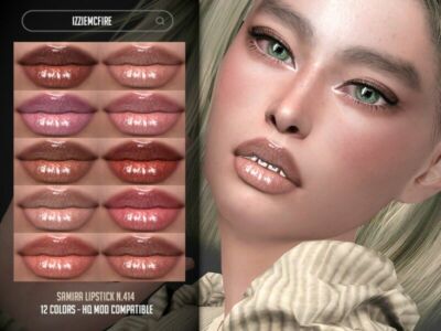 Samira Lipstick N.414 By Izziemcfire Sims 4 CC