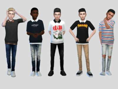 Sander Shirt Boys By Mclaynesims Sims 4 CC