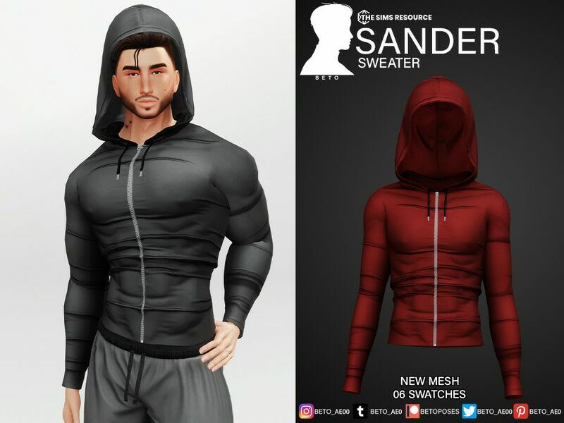 Sander (Sweater) Sims 4 CC