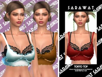 Sarawat_Tokyo TOP By Sarawat Sims 4 CC