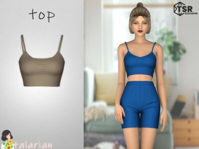 Sawyer TOP By Talarian Sims 4 CC