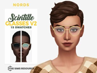 Scintille Glasses V2 By Nords Sims 4 CC