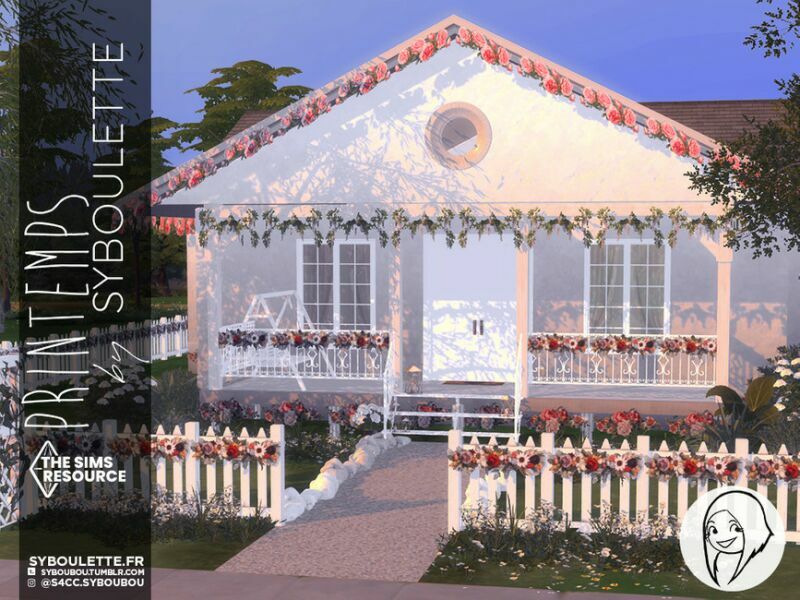 sims 4 cc scripted printemps season decor trim set by syboubou 2