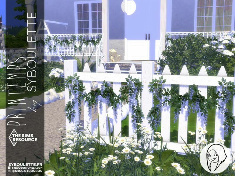 sims 4 cc scripted printemps season decor trim set by syboubou 5