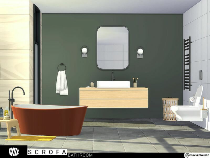 sims 4 cc scrofa bathroom by wondymoon 2