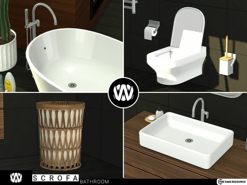 sims 4 cc scrofa bathroom by wondymoon 4