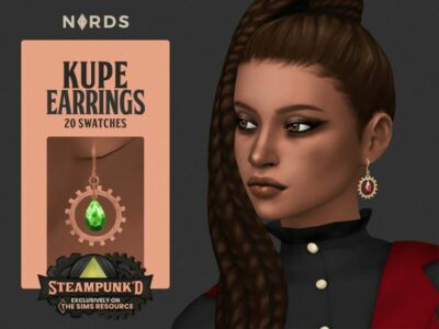 Seampunked – Kupe Earrings By Nords Sims 4 CC