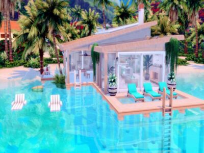 Seaside ECO Cabin By Ljanep6 Sims 4 CC