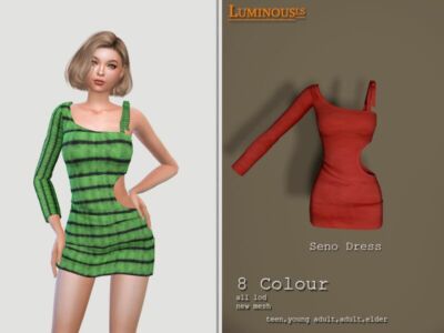 Seno Dress By Luminousls Sims 4 CC