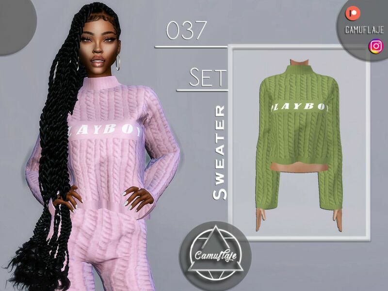 SET 037 – Sweater By Camuflaje Sims 4 CC