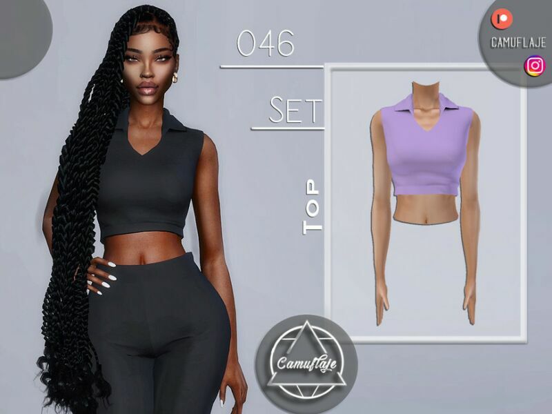 SET 046 – TOP By Camuflaje Sims 4 CC