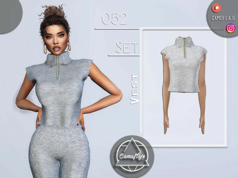 SET 052 – Vest By Camuflaje Sims 4 CC