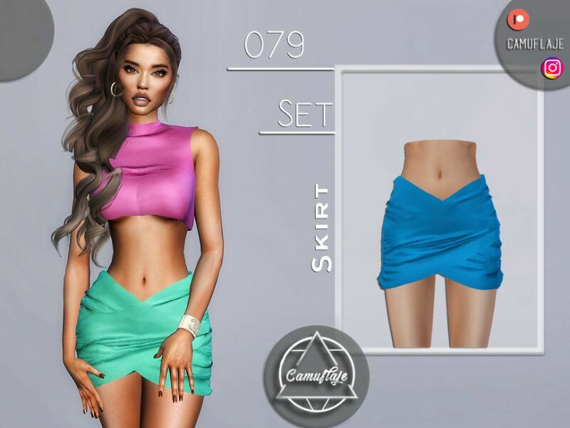 SET 079 – Skirt By Camuflaje Sims 4 CC