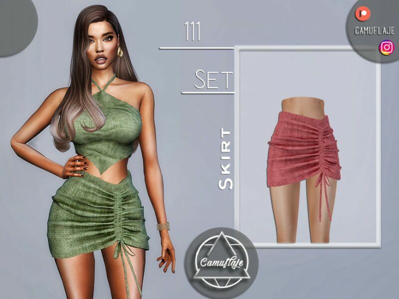 SET 111 – Skirt By Camuflaje Sims 4 CC