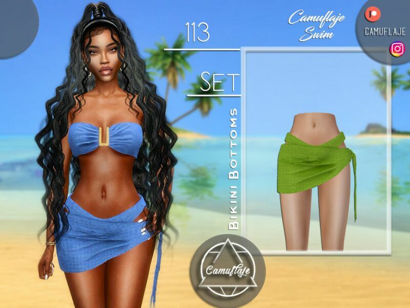 SET 113 – Bikini Bottoms By Camuflaje Sims 4 CC