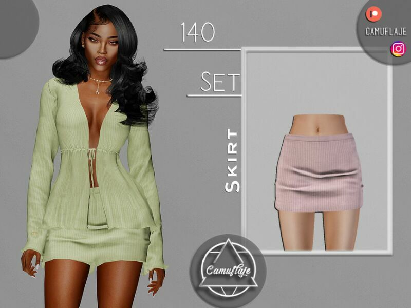 SET 140 – Skirt By Camuflaje Sims 4 CC