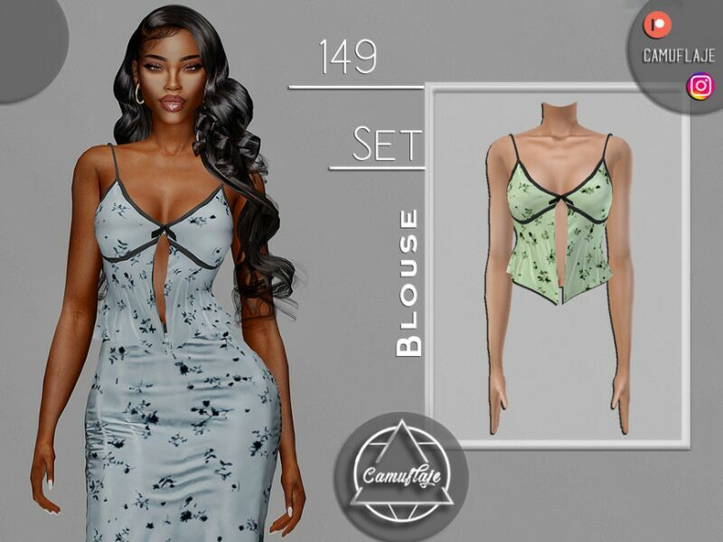 SET 149 – Blouse By Camuflaje Sims 4 CC