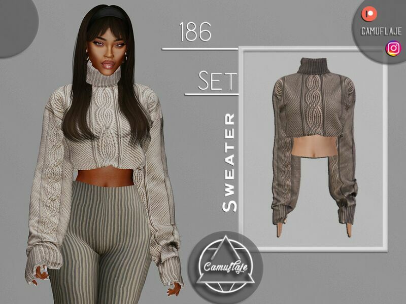 SET 186 – Sweater By Camuflaje Sims 4 CC