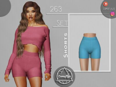 SET 263 – Shorts By Camuflaje Sims 4 CC