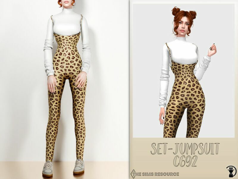 Set-Jumpsuit C692 By Turksimmer Sims 4 CC