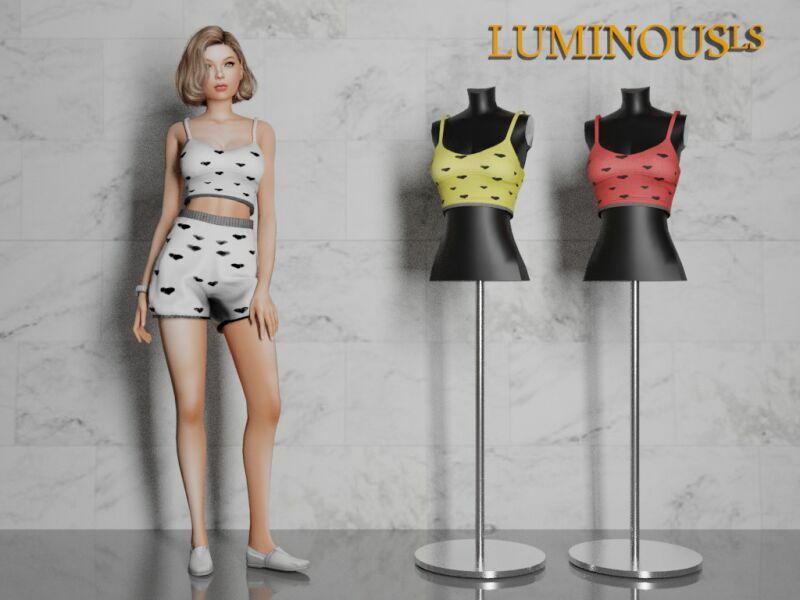 SET39 -Love TOP- By Luminousls Sims 4 CC