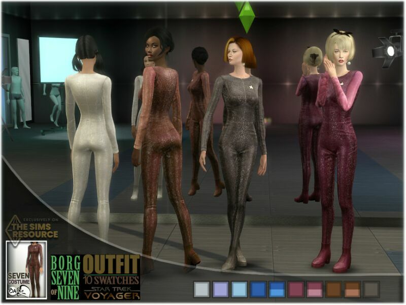 Seven’S Outfit In Star Trek By Bakalia Sims 4 CC