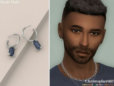 Shah Earrings Male By Christopher067 Sims 4 CC