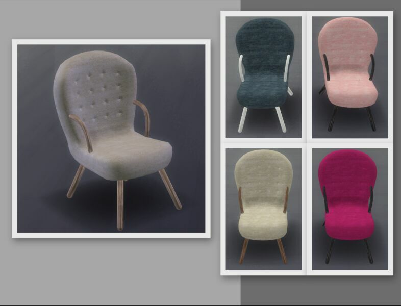 Sheepskin Clam Chair Sims 4 CC