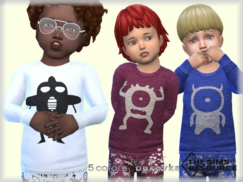 Shirt Monsters By Bukovka Sims 4 CC