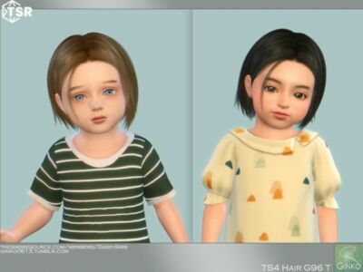 Short BOB Hairstyle For Toddler – G96T By Daisy-Sims Sims 4 CC