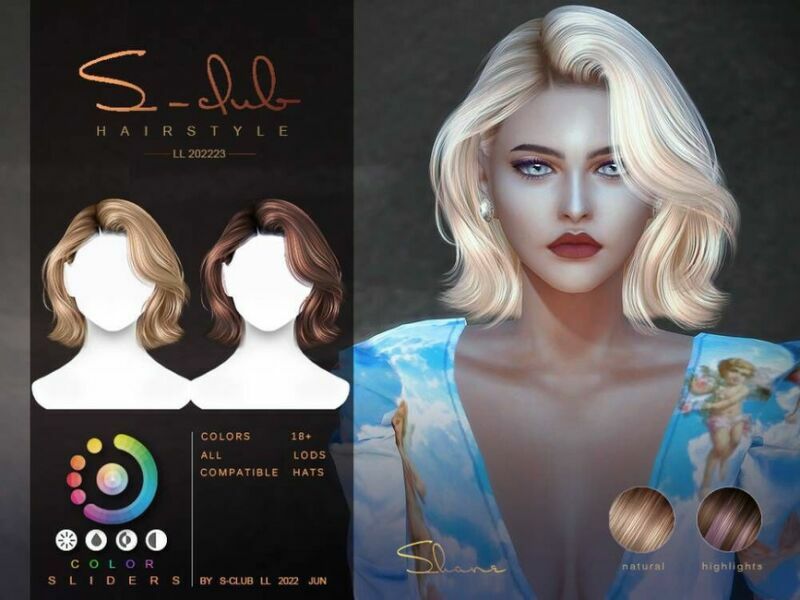 sims 4 cc short highshine female hairstyle shane by s club by s club 2