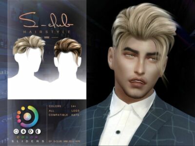 Short MAN Hair(David) By S-Club Sims 4 CC