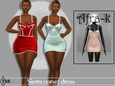 Sierra Corset Dress By Akaysims Sims 4 CC