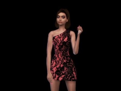 Sierra Dress By Infamoussims18 Sims 4 CC