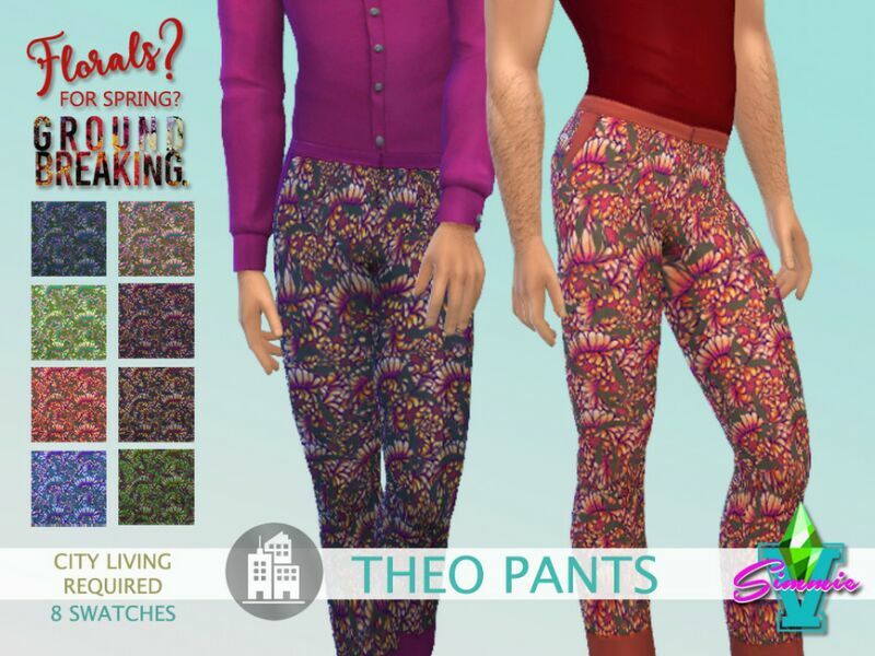 Simmiev Ffsg Theo Capri Pants By Simmiev Sims 4 CC