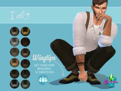 Simmiev I DO Wingtip Shoes By Simmiev Sims 4 CC