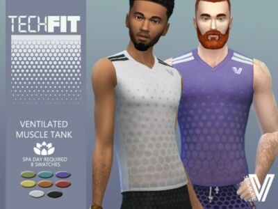 Simmiev Techfit Muscle TEE By Simmiev Sims 4 CC