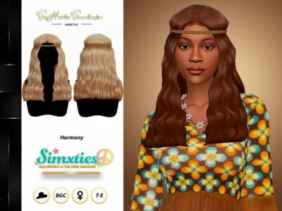 / Simsxties Harmony Hairstyle Sims 4 CC