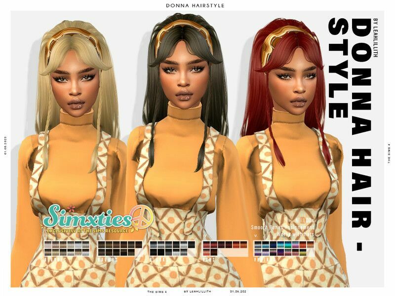 ‘Simxties Donna Hairstyle / Female’ Sims 4 CC