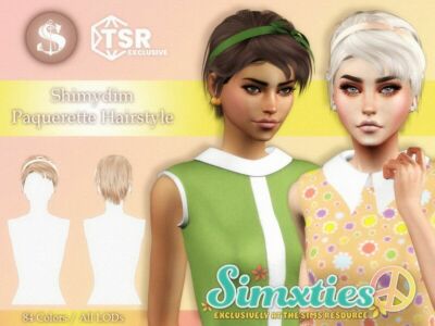 – Simxties Paquerette Hairstyle Sims 4 CC