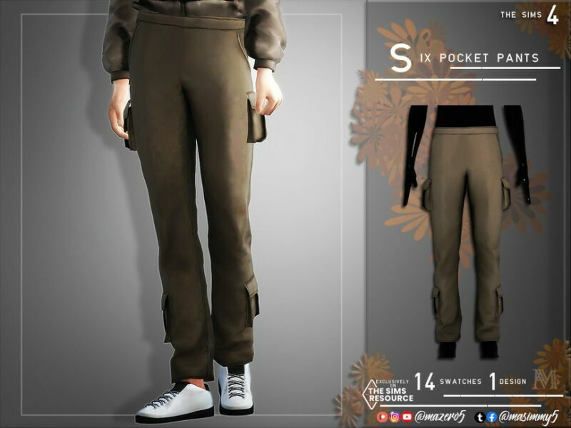 SIX Pocket Pants By Mazero5 Sims 4 CC