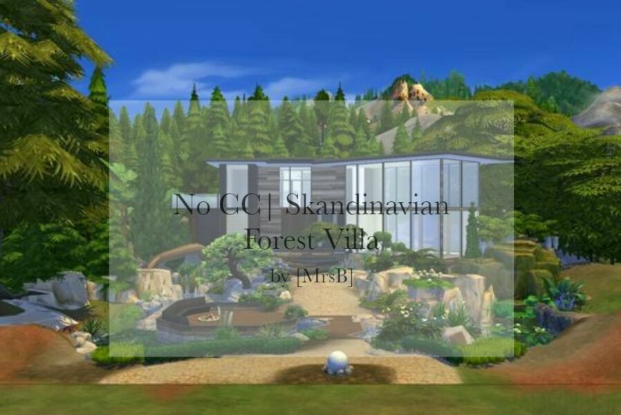 Skandinavian Forest Villa |CC Free By Mrsbarbiex3 Sims 4 CC