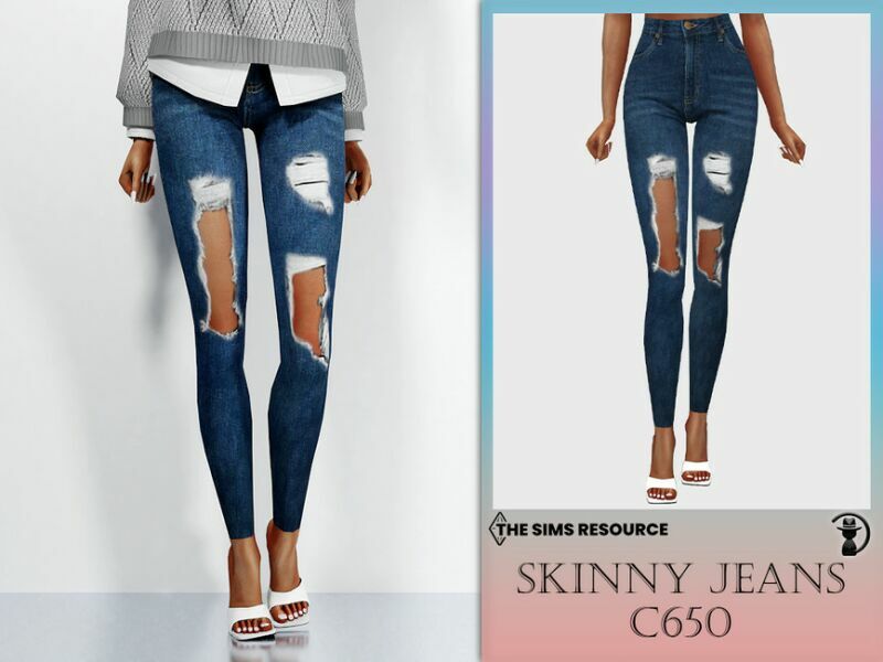 Skinny Jeans C650 By Turksimmer Sims 4 CC