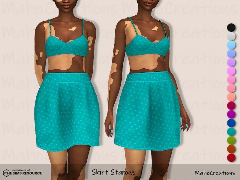 Skirt Starous By Mahocreations Sims 4 CC